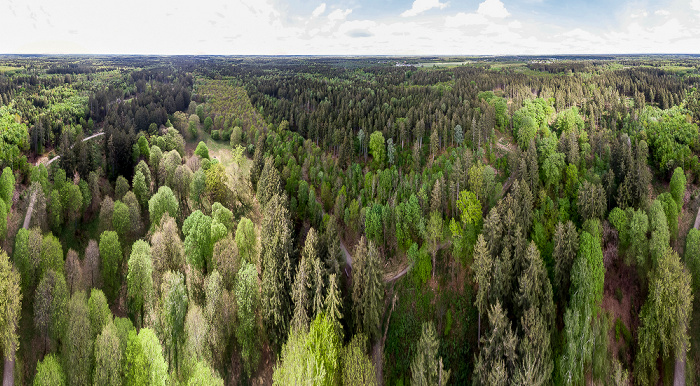 Gauting Kreuzlinger Forst Luftbild aerial photo