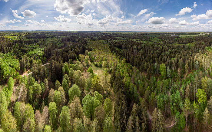 Gauting Kreuzlinger Forst Luftbild aerial photo