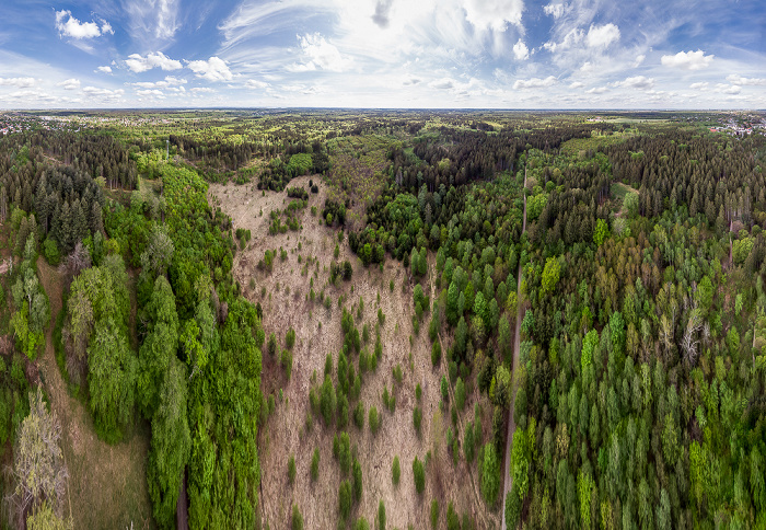 Gauting Kreuzlinger Forst Luftbild aerial photo