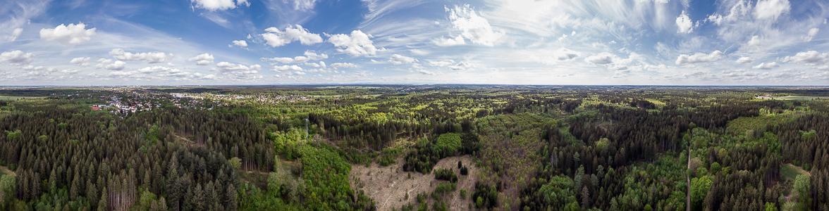 Gauting Kreuzlinger Forst Luftbild aerial photo