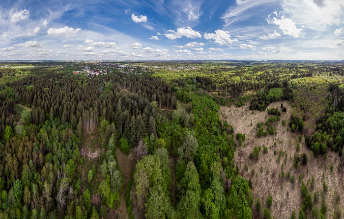 Gauting Kreuzlinger Forst Luftbild aerial photo