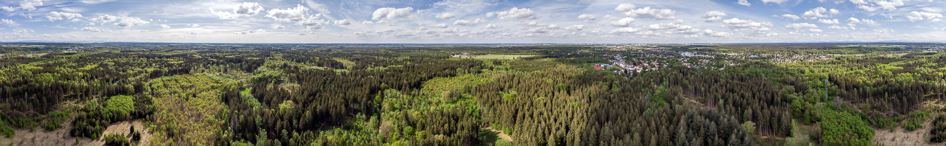 Gauting Kreuzlinger Forst Luftbild aerial photo