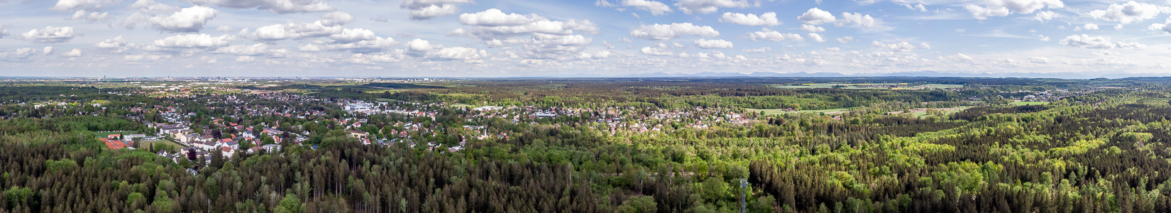 Gauting Kreuzlinger Forst Luftbild aerial photo