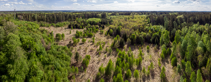 Gauting Kreuzlinger Forst Luftbild aerial photo