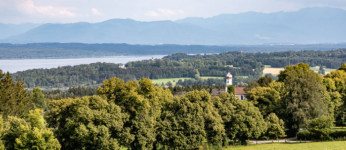 Blick auf Starnberger See Ilkahöhe