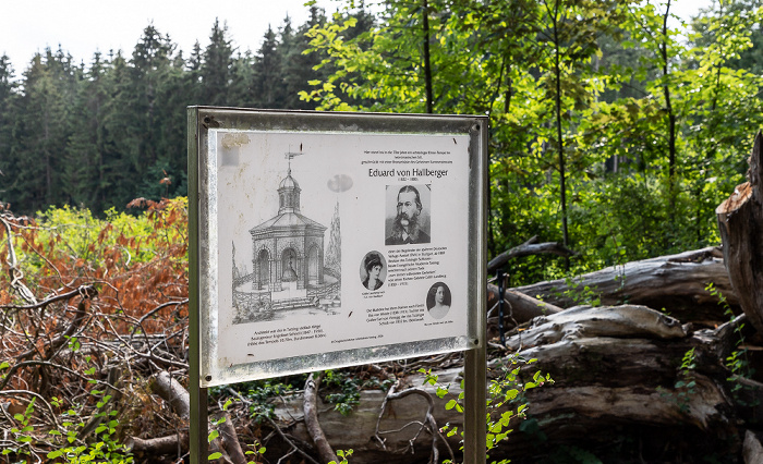 Standort des ehem. Tempel zu Ehren von Eduard von Hallberger Ilkahöhe