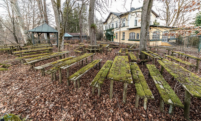 Mühlthal: Biergarten Gasthof Obermühltal Starnberg