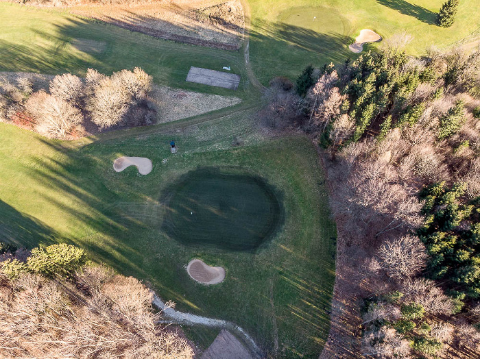 Starnberg Golfplatz Gut Rieden Luftbild aerial photo