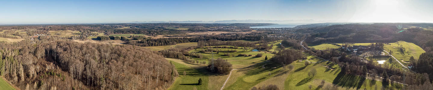 Leutstetten, Leutstettener Moos, Golfplatz Gut Rieden, Starnberg, Starnberger See, Bahnstrecke München - Garmisch-Partenkirchen, Gut Rieden Starnberg