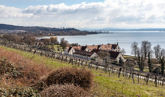 Uhldingen-Mühlhofen Weinberg, Überlinger See (Bodensee) Schloss Maurach