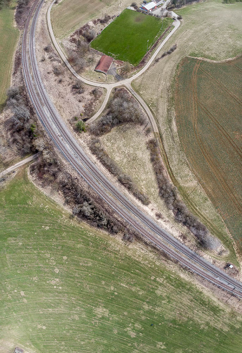 Epfenhofen Wutachtalbahn (Sauschwänzlebahn) Luftbild aerial photo