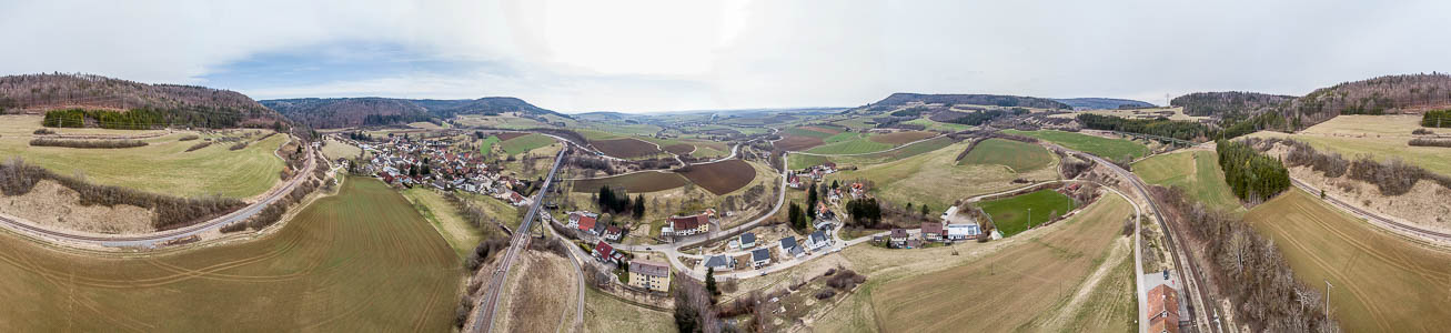 Epfenhofen Wutachtalbahn (Sauschwänzlebahn) Epfenhofer Viadukt Luftbild aerial photo