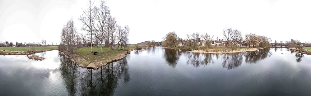 Pfohren Donau Luftbild aerial photo