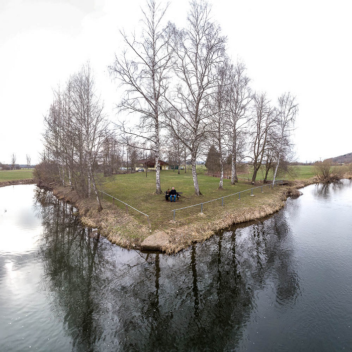 Pfohren Donau Luftbild aerial photo