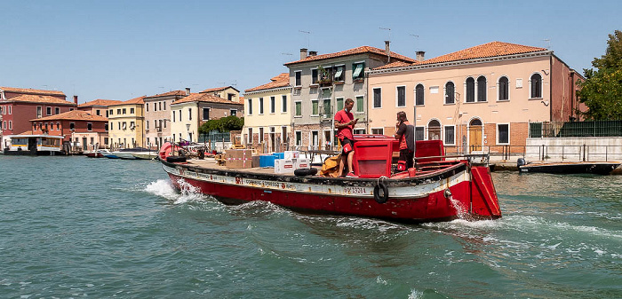 Lagune von Venedig: Murano mit dem Canale degli Angeli
