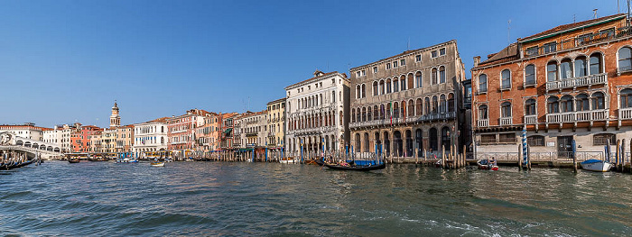 Canal Grande (v.r.): Palazzo Cavalli, Ca' Farsetti und Ca' Loredan Venedig