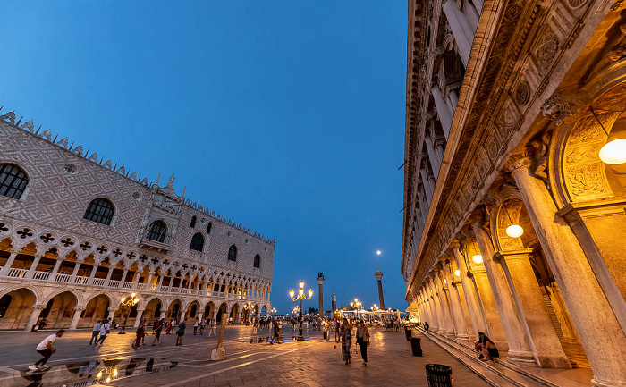 Piazzetta San Marco: Dogenpalast und Biblioteca Nazionale Marciana Venedig 2021