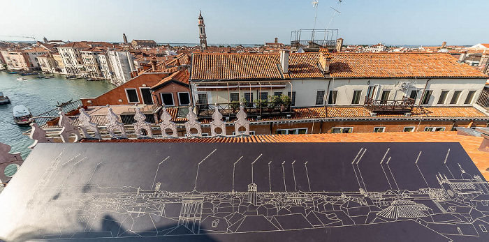 Blick vom Dach des Fondaco dei Tedeschi Venedig