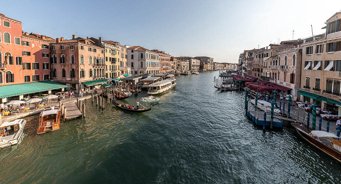 Blick von der Ponte di Rialto: Canal Grande Venedig