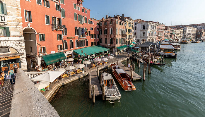 Venedig Blick von der Ponte di Rialto: Canal Grande
