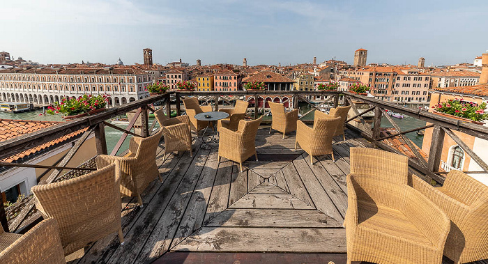 Venedig Dach des Hotel Foscari Palace Canal Grande