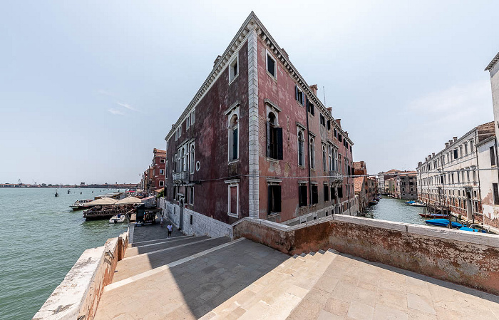 Venedig Cannaregio - Blick von der Ponte Donà: Fondamente Nuove Lagune von Venedig Rio dei Gesuiti