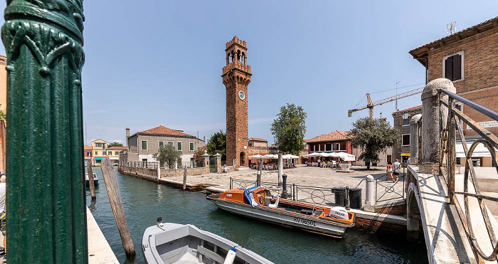 Murano: Rio dei Vetrai, Campo Santo Stefano, Torre Merlata Venedig