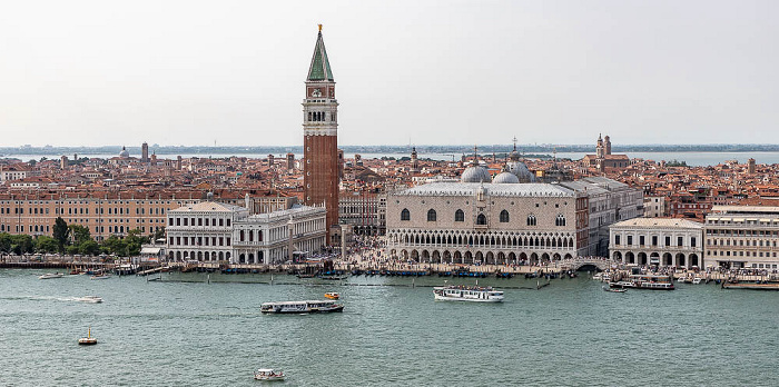 Blick vom Campanile der Basilica di San Giorgio Maggiore Venedig