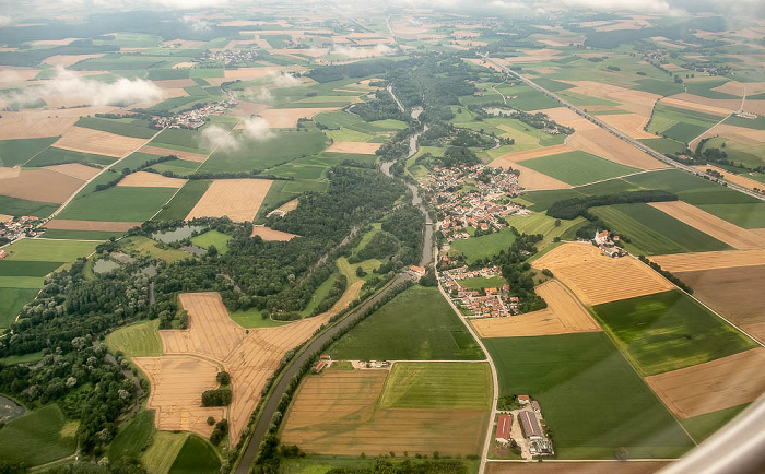 Bayern - Landkreis Freising 2021-07-25 Flug DLA7PK Venedig-Marco Polo (VCE/LIPZ) - München Franz Josef Strauß (MUC/EDDM) Luftbild aerial photo