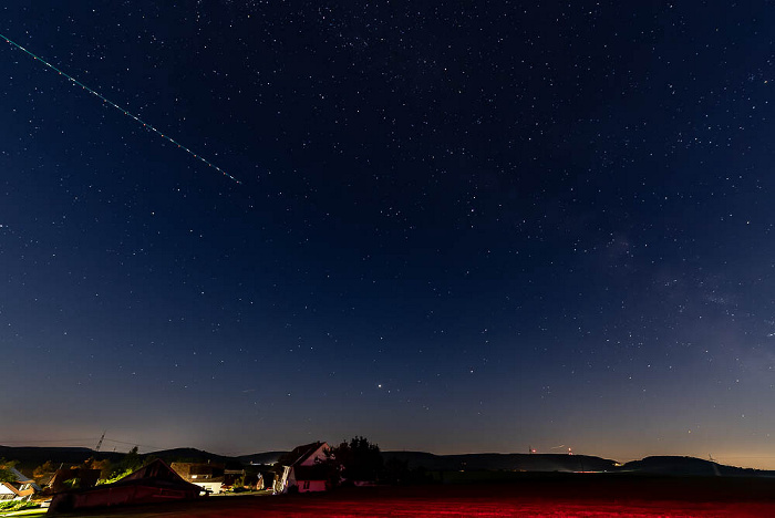 Blick vom Kopen: Sternenhimmel Pfohren