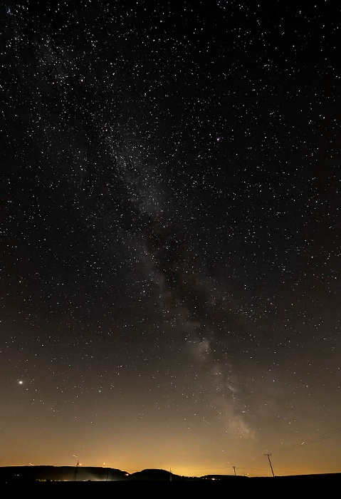 Blick vom Kopen: Sternenhimmel mit Milchstraße Pfohren