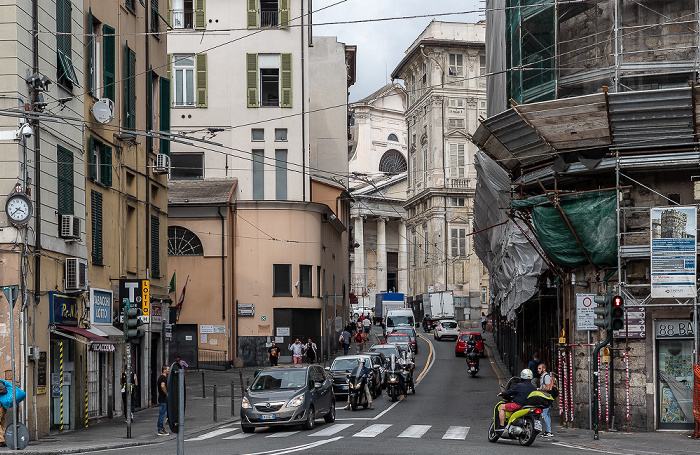 Genua Centro storico: Via delle Fontane Basilica della Santissima Annunziata del Vastato