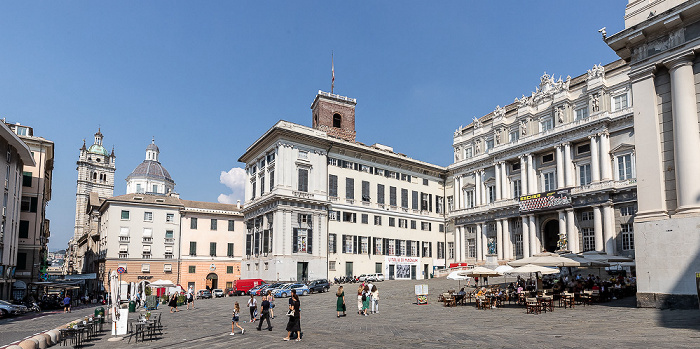 Genua Centro storico: Piazza Giacomo Matteotti mit Palazzo Ducale Cattedrale di San Lorenzo Via San Lorenzo