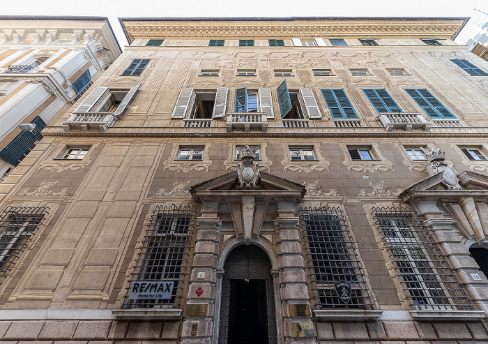 Centro storico: Via Giuseppe Garibaldi (Via Aurea, Già Strada Nuova) - Palazzo Cattaneo-Adorno Genua