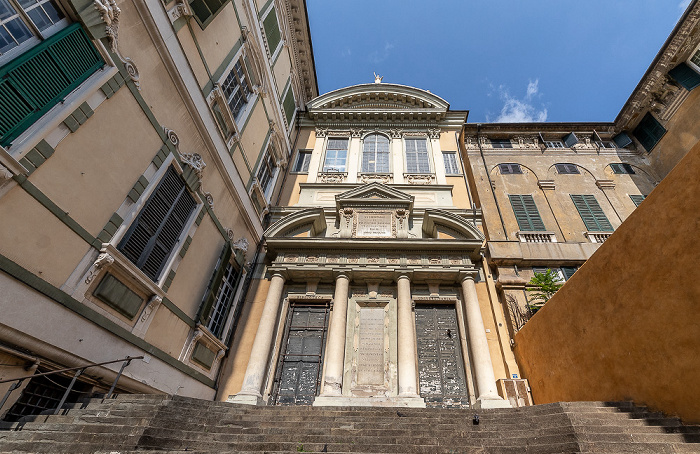 Genua Centro storico: Via Balbi - Chiesa dei Santi Gerolamo e Francesco Saverio
