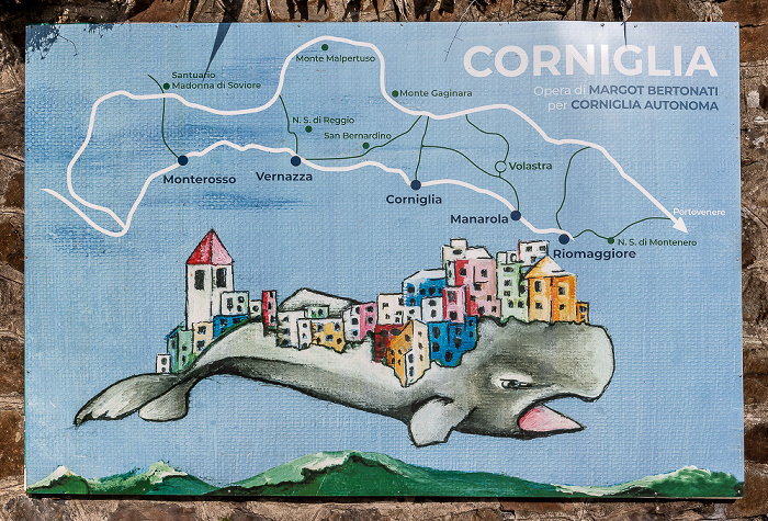 Corniglia Plan der Cinque Terre