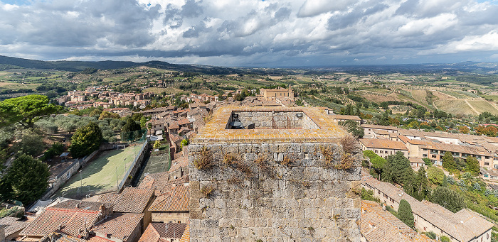 Blick vom Torre Salvucci Maggiore: Nummer 2 der Torri dei Salvucci San Gimignano