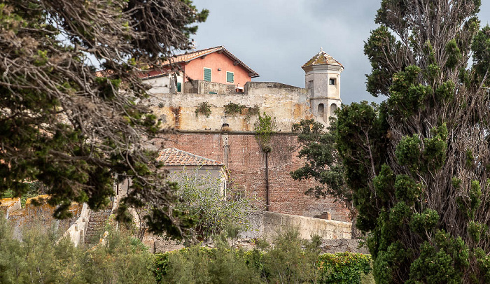 Portoferraio Blick vom Garten der Palazzina dei Mulini: Forte Stella