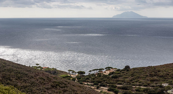 Monte Calamita Innamorata, Tyrrhenisches Meer mit Pianosa