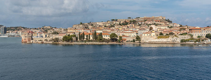 Tyrrhenisches Meer, Torre della Linguella (Torre del Martello), Centro storico mit den Fortezze Medicee und dem Forte Falcone Portoferraio