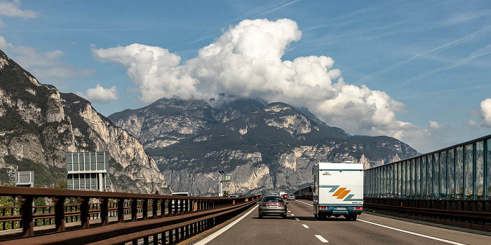 Trentino-Südtirol Autostrada del Brennero A22, Etschtal, Monte Fausior