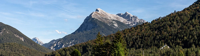 Tirol Gleirsch-Halltal-Kette (Karwendel) mit Hoher Gleirsch (links) und Großer Katzenkopf Brantlspitze