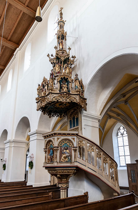 Kastulusmünster (St. Kastulus): Kanzel Moosburg an der Isar