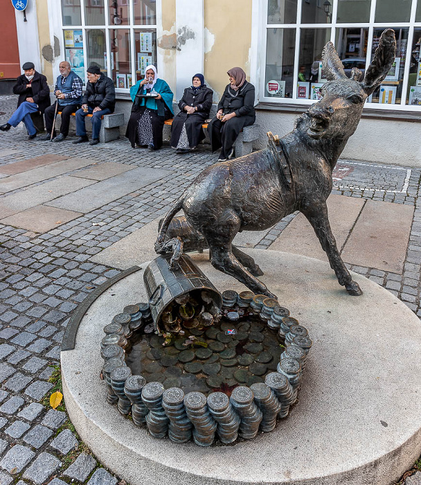 Moosburg an der Isar Herrnstraße: Dukatenesel-Denkmal