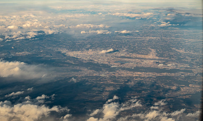 Steiermark Graz 2022-01-28 Flug UAE50 München Franz Josef Strauß (MUC/EDDM) - Dubai (DXB/OMDB) Luftbild aerial photo