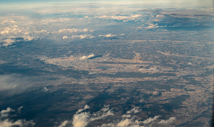 Steiermark Graz 2022-01-28 Flug UAE50 München Franz Josef Strauß (MUC/EDDM) - Dubai (DXB/OMDB) Luftbild aerial photo