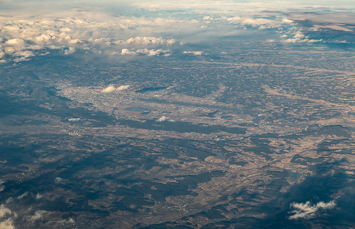 Steiermark Graz 2022-01-28 Flug UAE50 München Franz Josef Strauß (MUC/EDDM) - Dubai (DXB/OMDB) Luftbild aerial photo