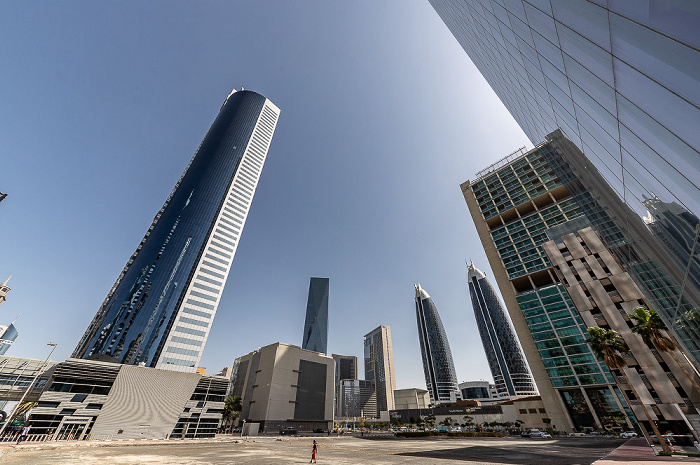 Dubai International Financial Centre (v.l.): 21st Century Tower, ICD Brookfield Place, Park Towers, Rolex Tower Dubai