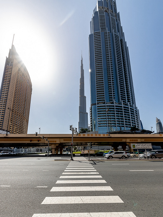 Downtown Dubai: Financial Centre Road, The Address Dubai Mall (links), The Address The BLVD Dubai