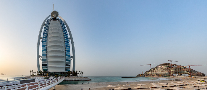 Burj Al Arab, Persischer Golf, Jumeirah Beach (Sunset Beach) Dubai